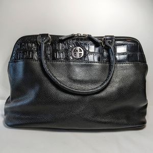 Giani Bernini Genuine Leather Domed Satchel Handbag